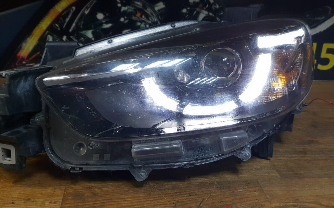 Naprawa lamp Mazda CX-5 – lampy DRL do jazdy dziennej