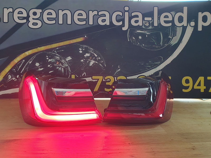 Regeneracja lamp tylnych BMW G11 G12 lift 2019r